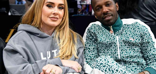 Οι νεόνυμφοι Adele και Rich Paul σε αγώνα του NBA