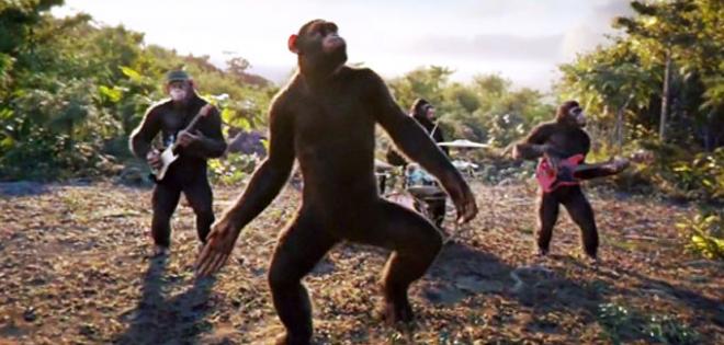 Χιμπατζήδες οι Coldplay, για τις ανάγκες του νέου βίντεο 