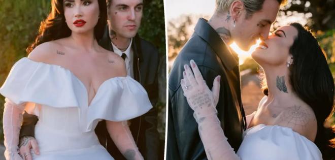 Η Demi Lovato παντρεύτηκε τον αγαπημένο της Jordan «Jutes» Lutes, σε μια ρομαντική τελετή στην Καλιφόρνια.