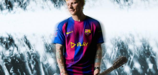 Ο Ed Sheeran και η FC Barcelona λανσάρουν την περιορισμένης έκδοσης φανέλα «Play» για το Clásico