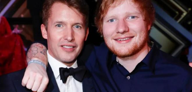 Ο Ed Sheeran δηλώνει συγκλονισμένος που εμφανίστηκε με το είδωλό του James Blunt