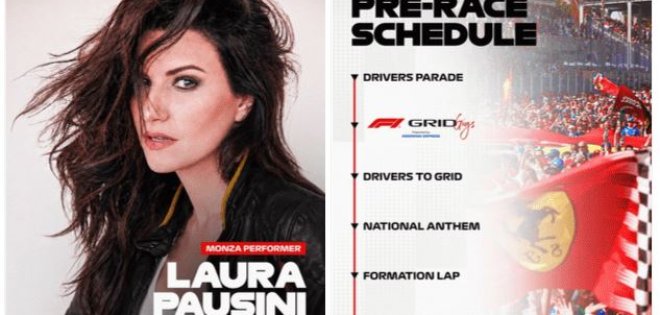 Η Laura Pausini θα εμφανιστεί στο Ιταλικό GP του 2026 στη Μόντσα 