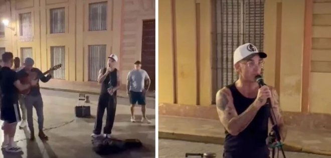Ο Robbie Williams αιφνιδίασε ντόπιους και τουρίστες στη Σεβίλλη