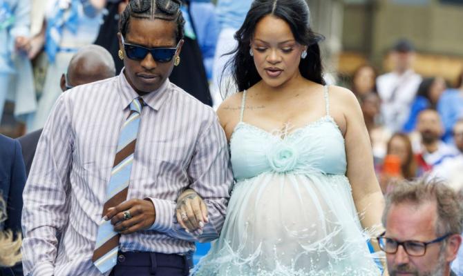 Rihanna & A$AP Rocky στην πρεμιέρα της ταινίας «Στρουμφάκια» στις Βρυξέλλες